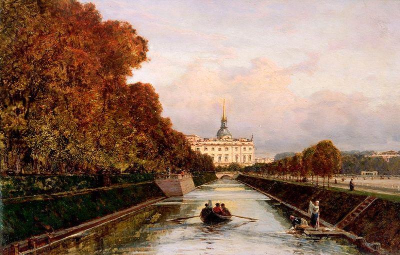 Alexey Bogolyubov View to Michael's Castle in Petersburg from Lebiazhy Canal oil painting picture